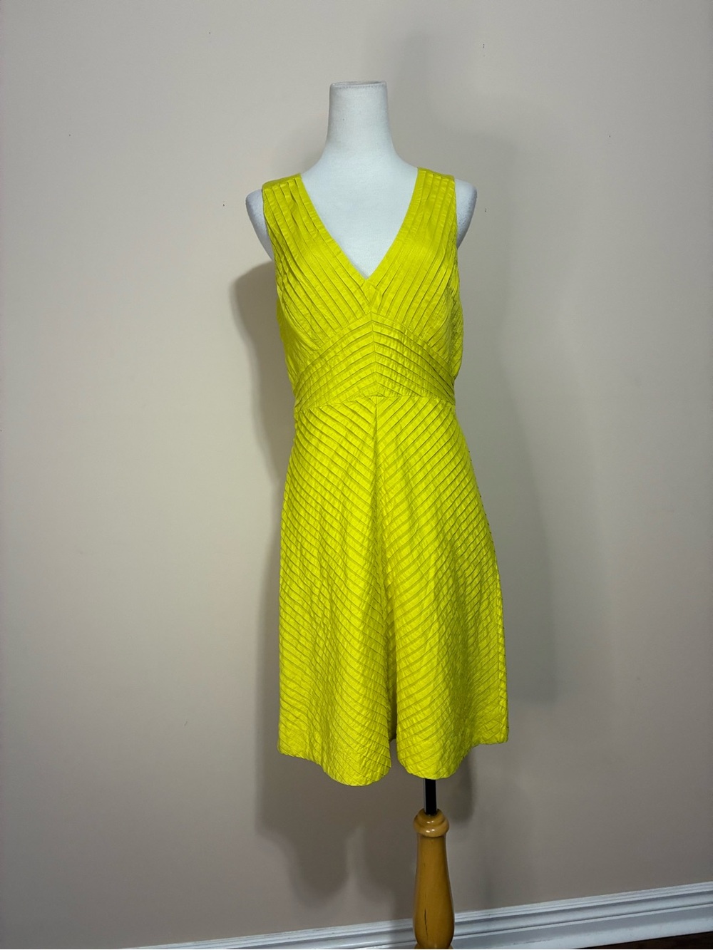 J.Crew Chevron Pleated Cotton Sundress